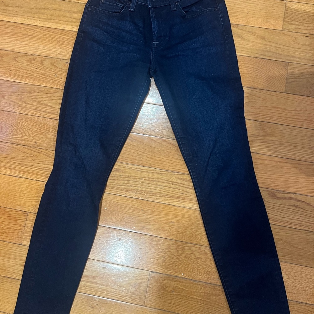 7 For All Mankind Blue Skinny Jeans